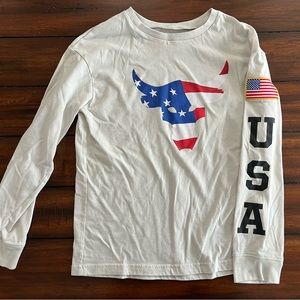 Boys Project Rock USA Flag Shirt